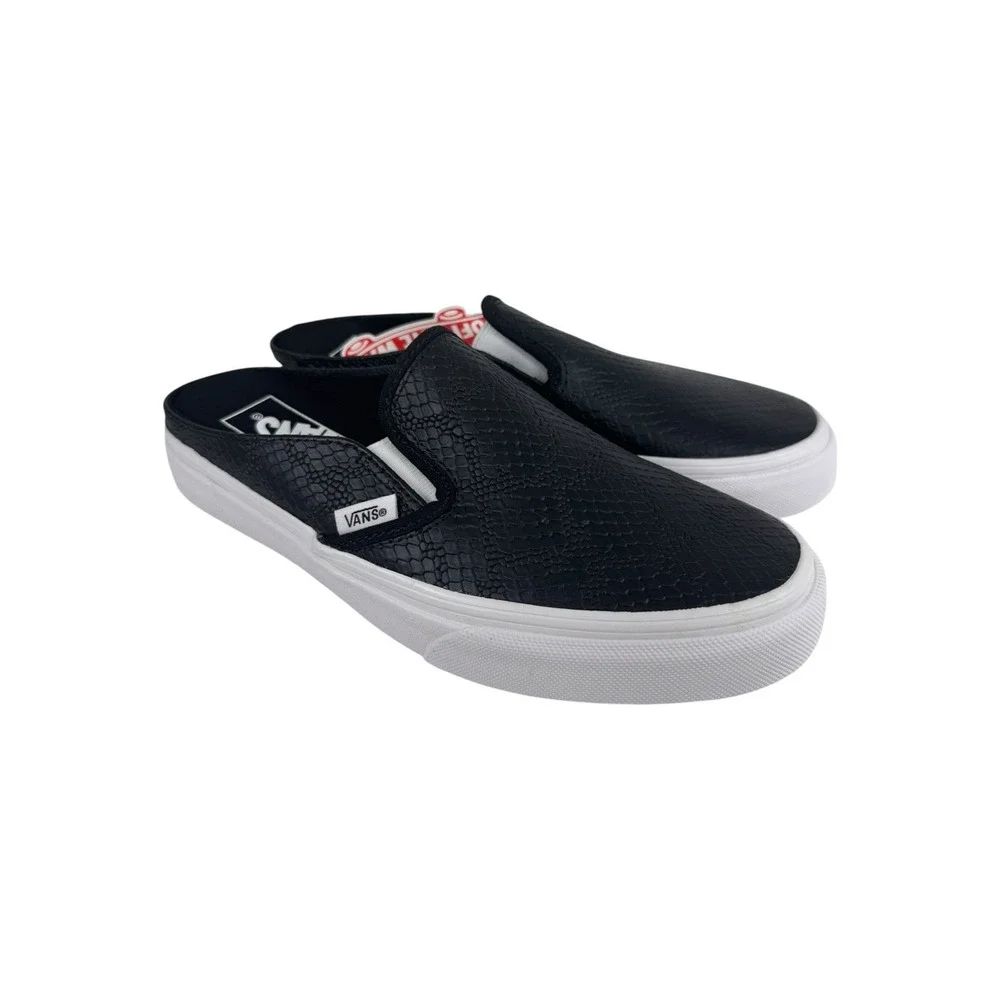 Vans Authentic Mule Leather Python Women Size 5 No Box - Picture 3 of 5